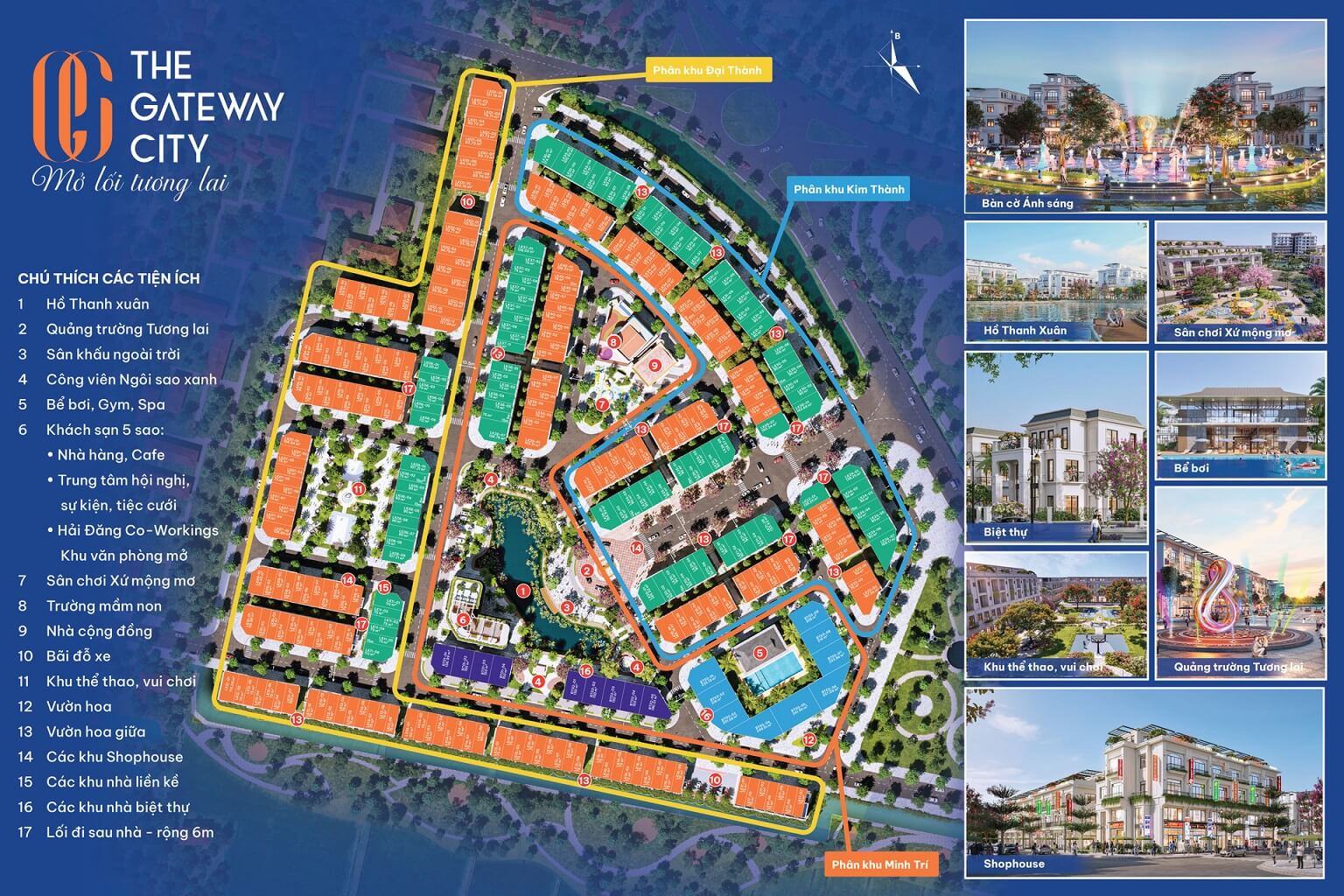 tiện ích dự án the gateway city ân thi