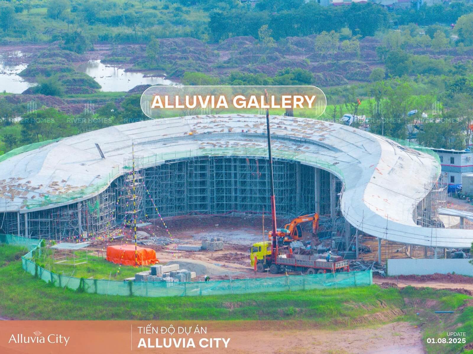 Tiến độ thi công dự án Alluvia City Văn Giang Hưng Yên tháng 8/2025